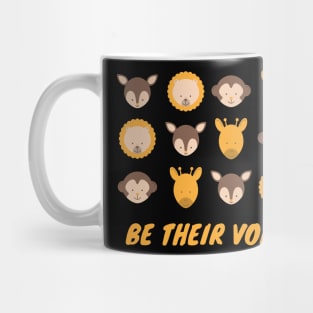 Be Their Voice Peace Love Mug